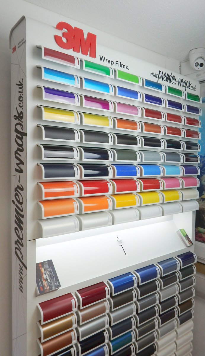 PremierWraps's tweet image. Thank you @3MWrapsUK for our @3M Colourboard. Displaying the latest Gloss, Matte, Satin and Textured wrap films. Pop into our office and choose the perfect new colour for your vehicle, computer equipment, musical instruments, electrical appliances, furniture, etc.
