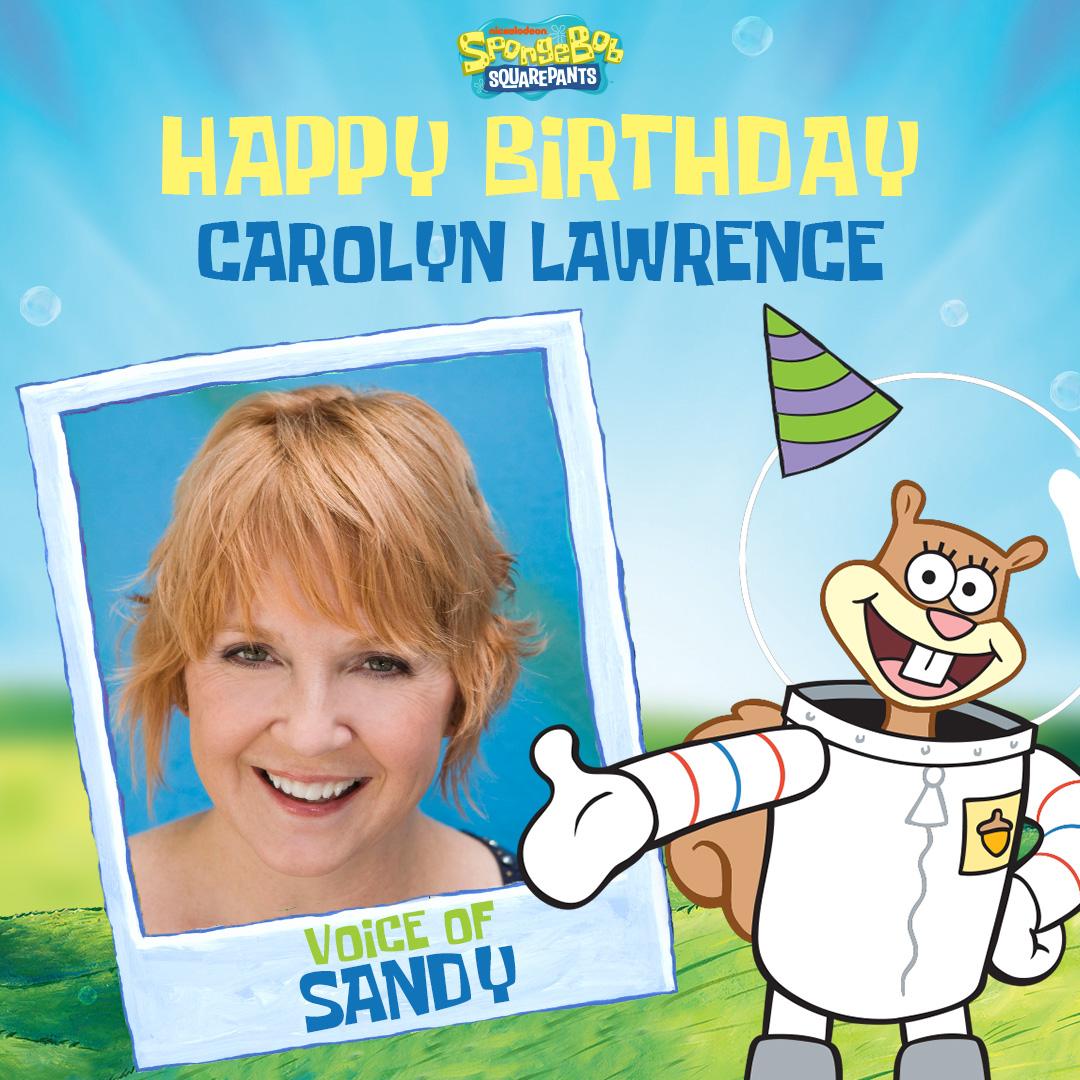 Yee-haw! Happy Birthday Carolyn Lawrence, voice of Sandy! 