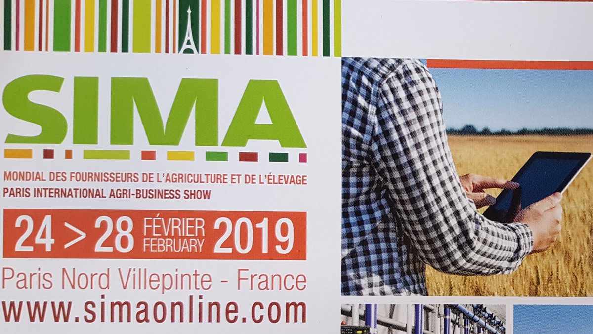 Agrotronix's tweet image. Le SIMA 2019 arrive !

Retrouvez nous HALL 4 ALLÉE K STAND 15
Du 24 au 28 Février

À bientôt !