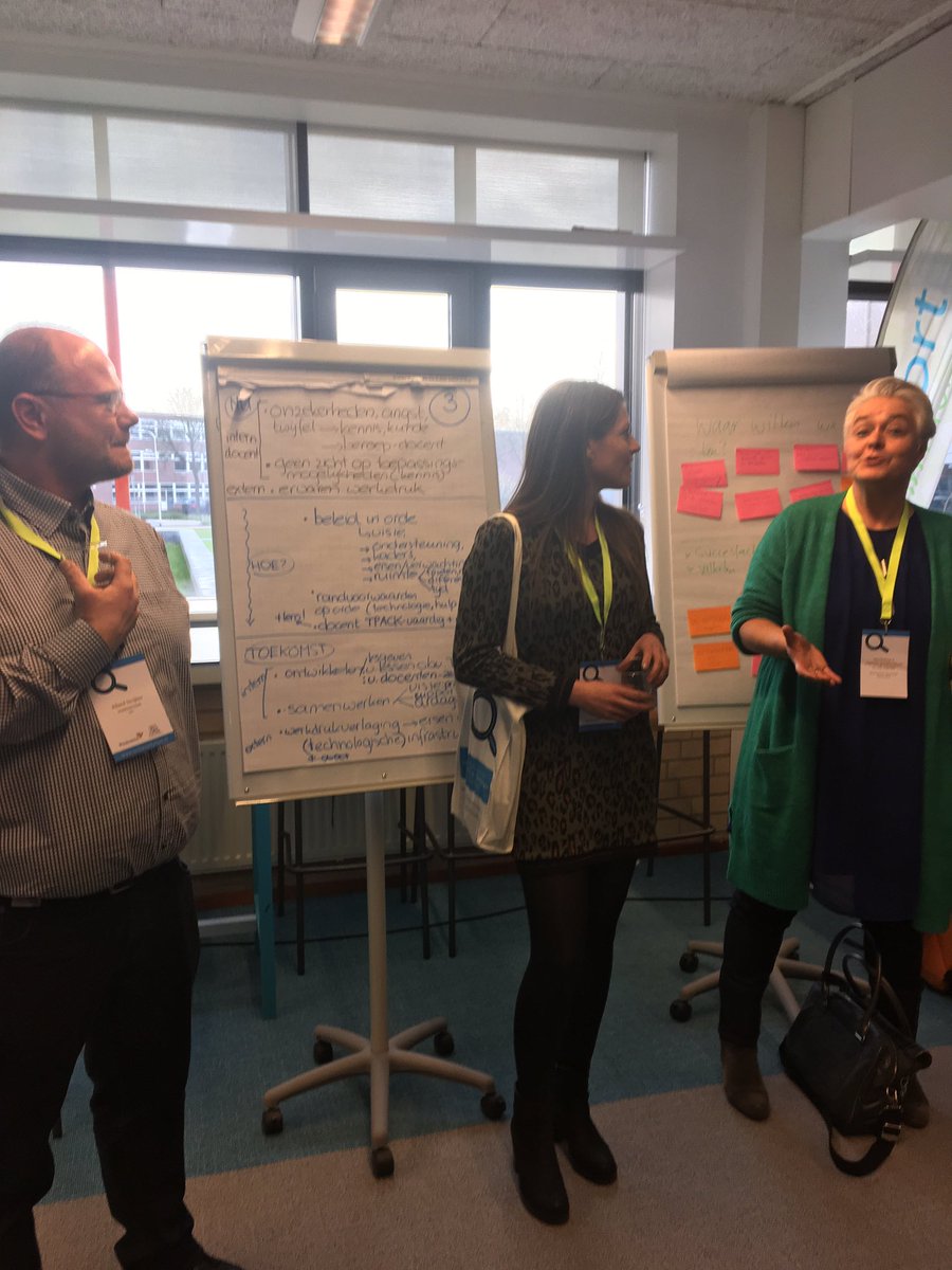 De uitkomsten van de workshops worden toegelicht door de deelnemers van de Expertmeeting “Digitale technologie in het vmbo en mbo” #TYF <a href="/TechYourFuture_/">TechYourFuture</a>  <a href="/Windesheiminfo/">Hogeschool Windesheim (inactief)</a>