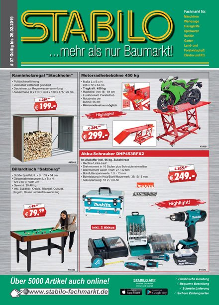 Die Angebote aus unserem neuen Werbeprospekt sind online stabilo-fachmarkt.de/aktuelle-werbu… … #Stabilo #Baumarkt #Fachmarkt #Angebot #Stabilobaumarkt #mehralsnurbaumarkt
