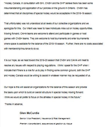CAHA_ACHA's tweet photo. a statement from @HockeyCanada in regards to #inclusion and #hockeyisforeveryone https://t.co/mUK3oD8xpx