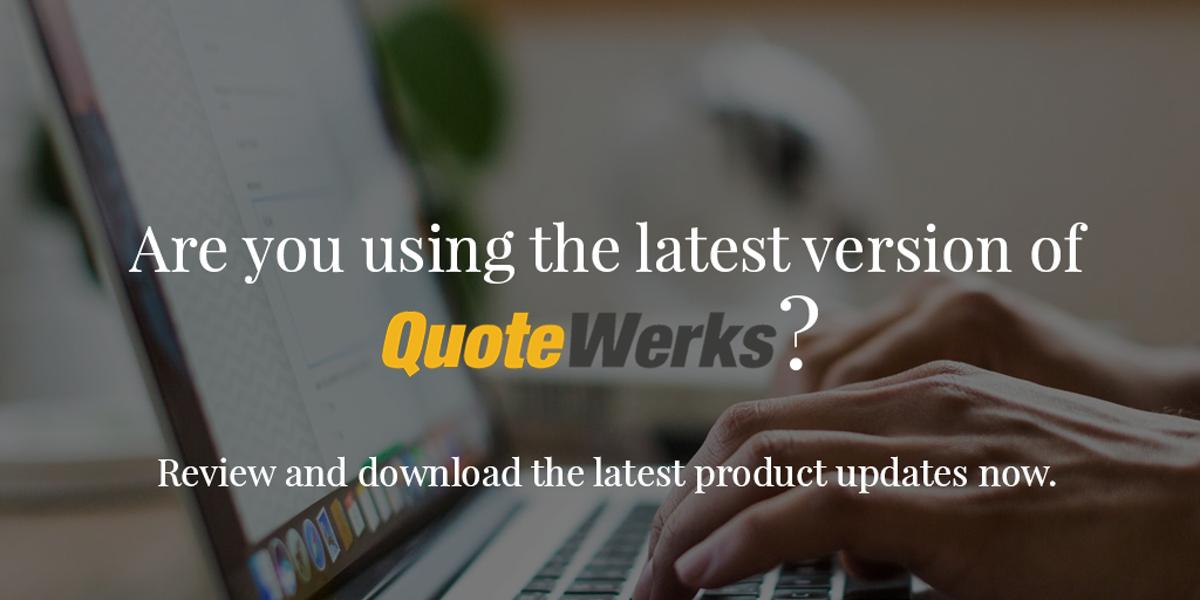 ITMicroscope's tweet image. Are you using the latest version of QuoteWerks?

Find out more here:
quotewerks.com/updates/Update…

#ITMicroscope #QuoteWerks