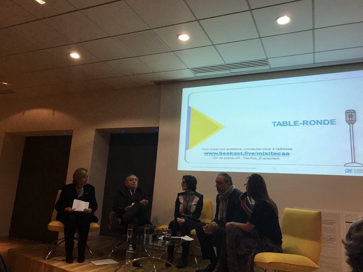 Table-ronde « #Engagement en entreprises en faveur de la #mixité » au <a href="/CA_Assurances/">Crédit Agricole Assurances</a> avec le réseau <a href="/Potenti_Elles/">PotentiElles</a> du <a href="/Credit_Agricole/">Groupe Crédit Agricole</a> suite à la mise en place d’une #charte d’engagements en Juin 2018
