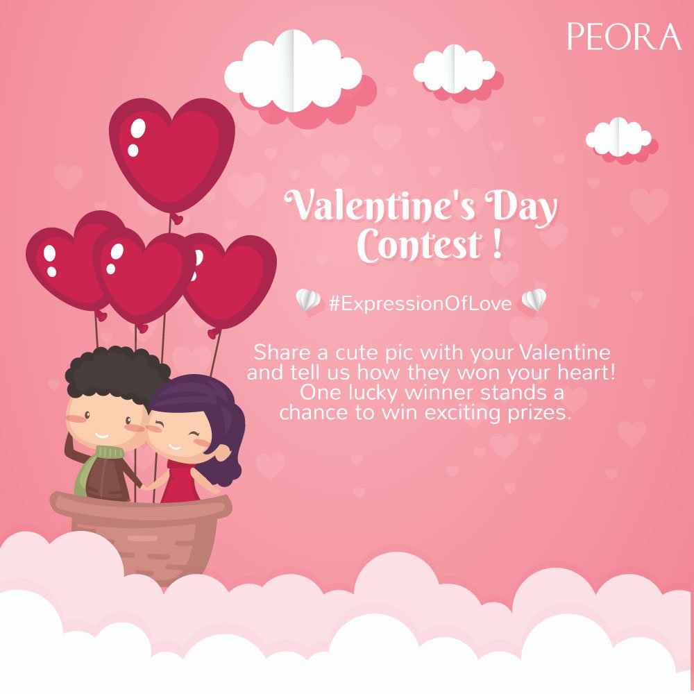 Love is in the air, so tell us how your valentine won your heart! 
Share a cute pic and tag them. Make sure to follow us on FB, Twitter & Instagram!
Don't forget to tag #PeoraIndia and use #ExpressionOfLove

#contestalert #contestIndia #valentinesday #contest #HappyValentinesDay