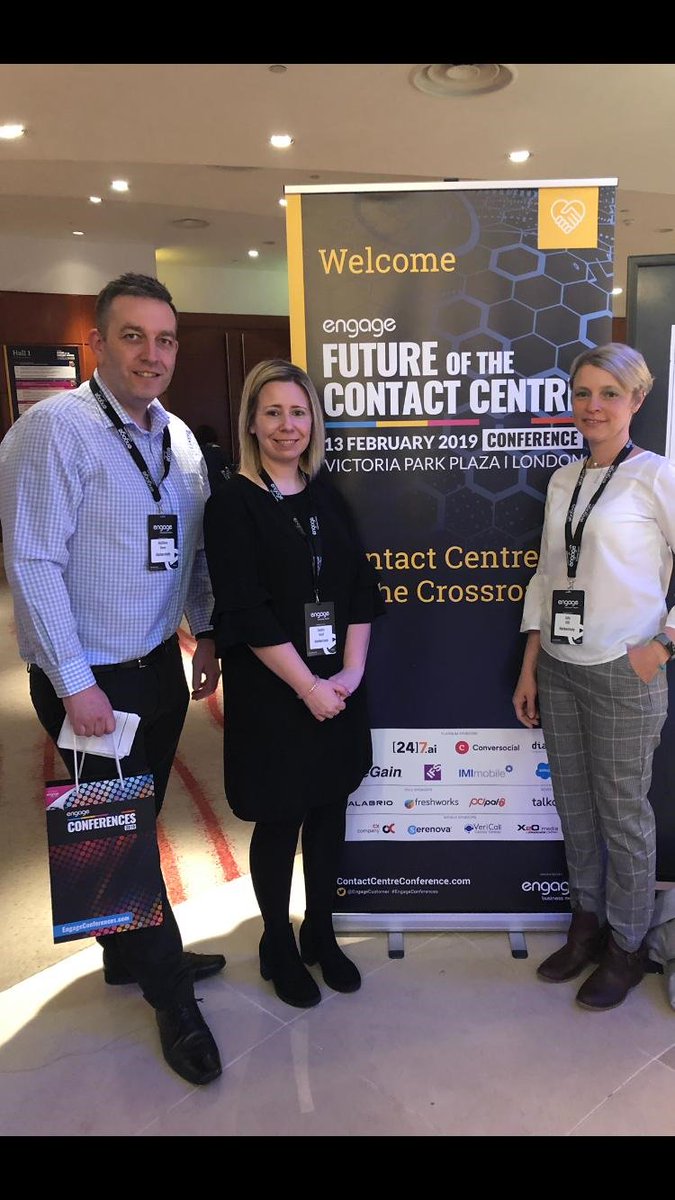 AutoWindscreens's tweet photo. Matt, Debbie and Julie are in attendance at today's 'Future of the Contact Centre Conference' @EngageCustomer 👋🏻 #EngageConferences https://t.co/qZEDxUvRKp