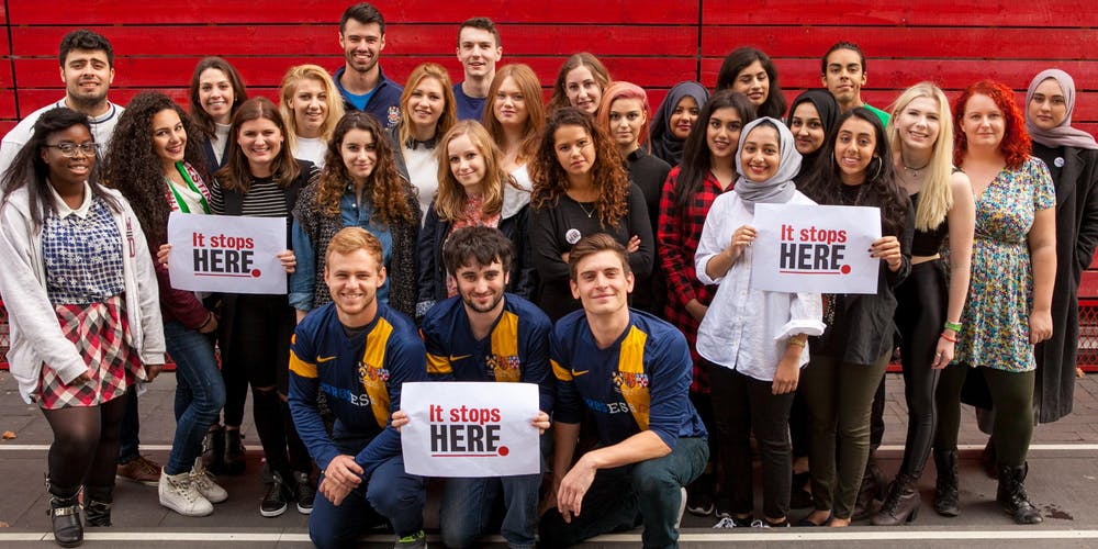 Next up on Wed 27th, we are running an active bystander workshops to equip you with the skills and knowledge you need to make a difference! 

Sign up: bit.ly/2SGszG8 

#itstopshereweek #activebystander #wearekings