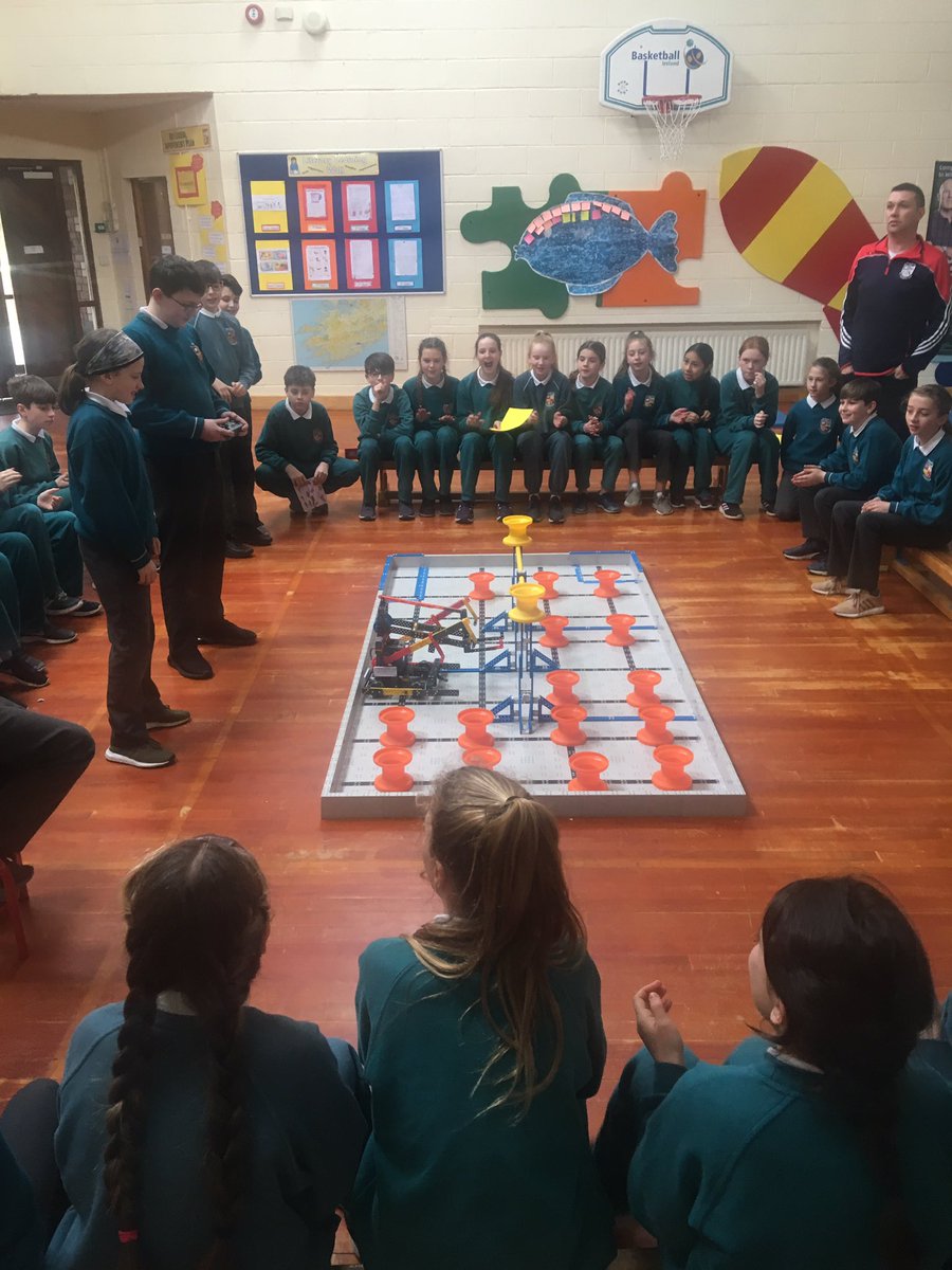 Walterstown5th's tweet photo. We are supporting the final practice for sixth class before the Vex All Ireland final tomorrow #dellcitvex @vexireland @VEXRobotics @Waltwarriors https://t.co/7QQL50FlVJ