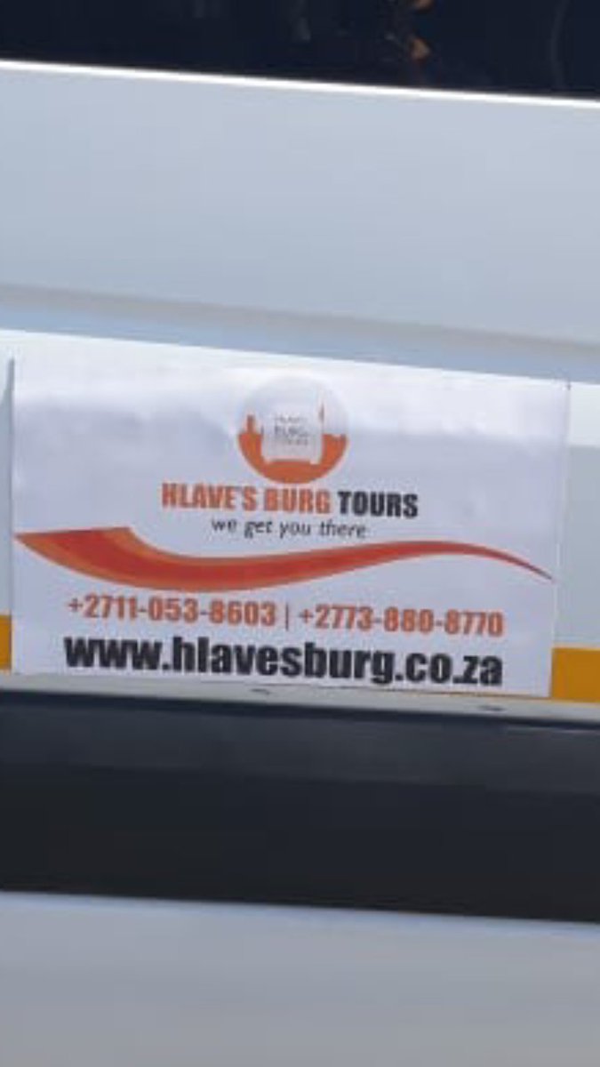 HlaveTours's tweet photo. @SayEntrepreneur  
We @HlaveTours 
Founder @otmabunda
📍 Alexandra/johannesburg 
☎073 880 8770 or 
✉ tmabunda@Hlavesburg.co.za
We do transportation and tours in and outside Gauteng 
#WeTakeYouThere https://t.co/NVDhvBkx64