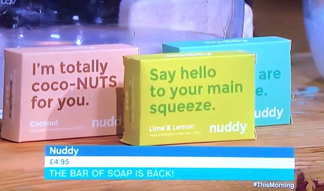 nuddyofficial's tweet image. Did you spot us on @thismorning today? Looks like @RochelleHumes and @Schofe were loving our mango soap bar 👏🏼 Huge thanks to @SarahJossel for spreading the nuddy LOVE 💋 
#inthenuddy #thismorning #itv #barsoap