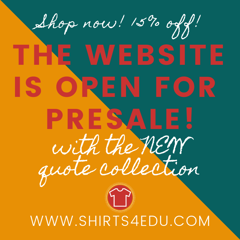 Shirts4Edu's tweet photo. New design released✔️
Preorders underway✔️
Discount code active✔️
Another comfy soft shirt✔️
Wearable inspiration✔️
Feeling all the love✔️
Did you order yours yet???✔️✔️✔️
#shirts4edu https://t.co/5quOiX4m8F