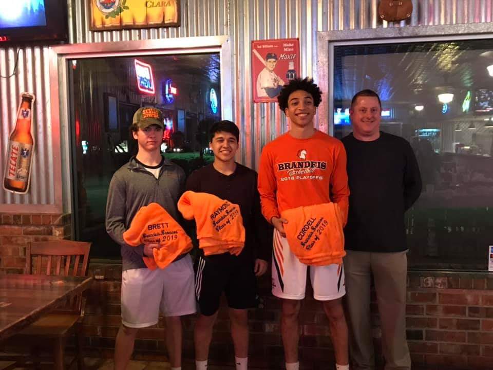 BrandeisHoops's tweet photo. Proud of our seniors! Great leaders and great kids! Thank you to all our parents for the team and senior appreciation celebration. Broncos make the playoffs for 7th time in last 8 years! Playoff info TBA. https://t.co/mLHP11gWcR