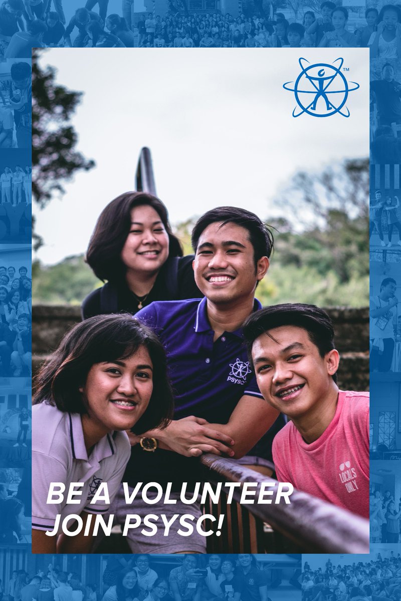 psysc_inc's tweet photo. Come and make history with us. Together, let's write your story as we touch lives and make a difference.
To all undergraduate students of Metro Manila, join us in serving the Filipino youth.

It's time to open your heart and be a volunteer!

Sign up at https://t.co/5JNTNlLV2u https://t.co/iCr4cixpcl