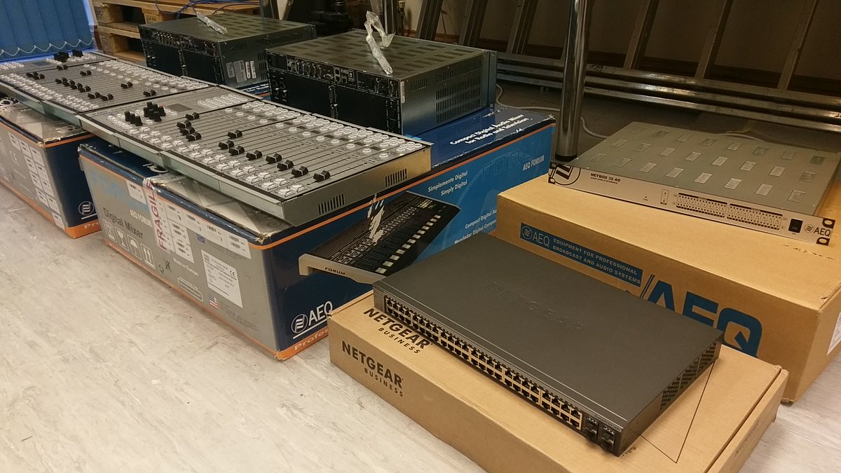 #WorldRadioDay we are so proud in helping this fantastic medium continue for many more years!

There are a couple of customers about to receive new Broadcast Radio PC's, AEQ Forum Digital Mixers and Netbox audio over ip interface! #DanteSpokenHere