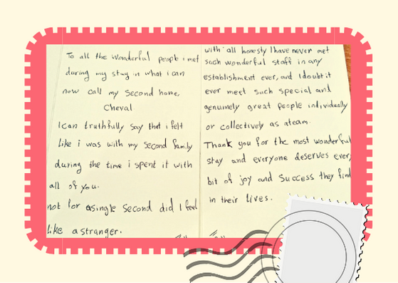 Cheval_Global's tweet photo. What a wonderful note from one of our guests at #ChevalPhoenixHouse . https://t.co/q7naDmnlGt
