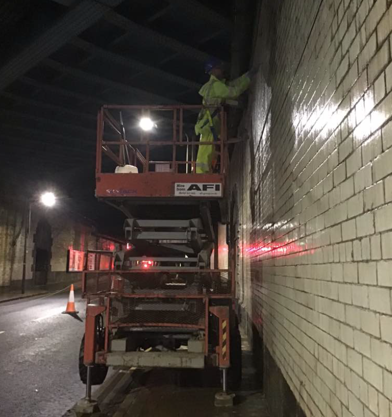 GBFSLtd's tweet photo. We are proud to be part of @networkrail #deepcleaning scheme come see the great work were doing at #Swinegate #Leeds on behalf of @officialQTS @LeedsCC_News @AFIUplift https://t.co/ni37JtWVug