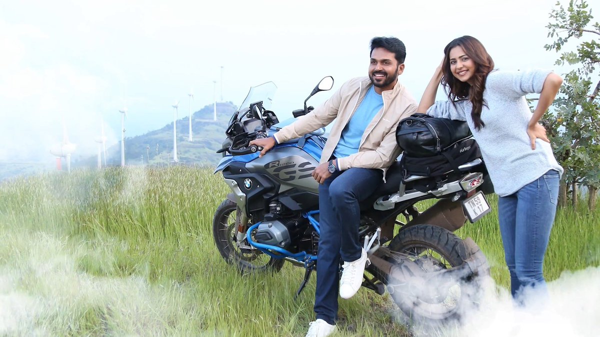 artistryhere's tweet image. A breezy ride on Valentines day is what youth expecting out of #Dev. #DevFromTomorrow @RajathDir @Karthi_Offl @Rakulpreet @Jharrisjayaraj @PrincePictures_