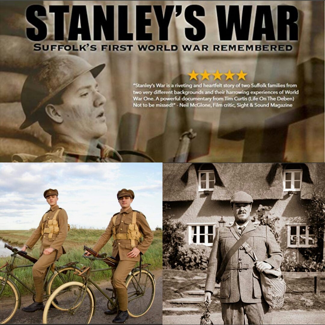 Awesome docu/film @StanleysWar @Taff_Gillingham @QuirkHouseTheat @MarkourbseBID took my Dad yesterday. V Poignant after my involvement in Bury St Edmunds WW1 Art Trail #suffolkcyclistbattalion #WW1 #ww1centenary #suffolk #uk