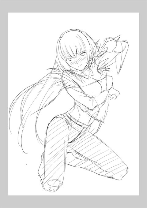 コミケサークルカット用の下書きようやく書けた・・・ 