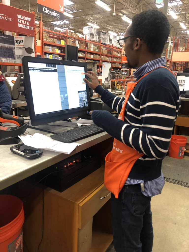 cortia_gwynn's tweet photo. Welcoming “Captain Kirk” to the Home Depot family @2503HomeDepot Oh what’s that a credit App in progress!!! Awesome! #coachtraindevelop @chetstanton @Ali___2503 @tamfran03 @BrendenCramer @Glenton2503 @roydixo32129714 https://t.co/qvPUL8hgsN