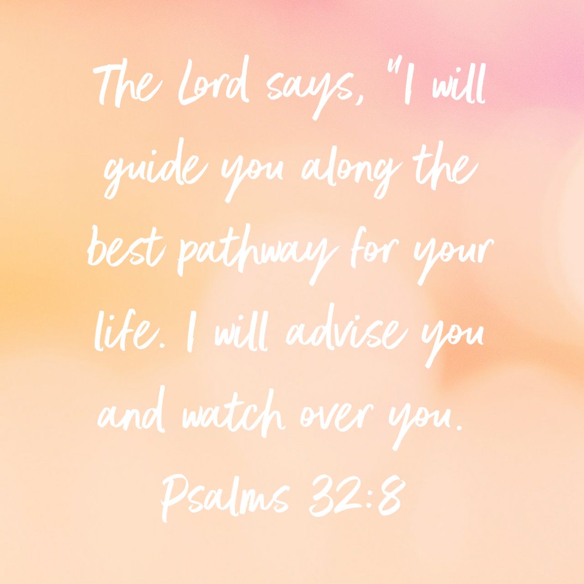 FirstLadyMiami's tweet image. The Lord says, “I will guide you along the best pathway for your life. I will advise you and watch…
bible.com/bible/116/psa.…