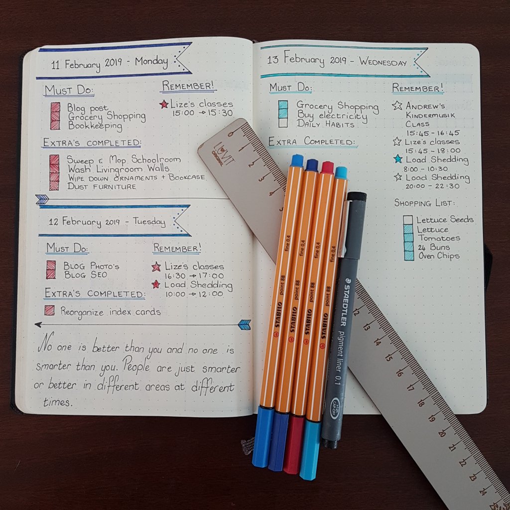 AuthenticallyA9's tweet image. #dailyspread in my #bulletjournal. I am loving this simplistic style for the daily pages.

#Bulletjournalling #bulletjournaldaily #bulletjournaljunkies #Bujo #planner #Plannercommunity #planneraddict #bujojunkies #bulletjournalcommunity #bujocommunity #homemakerbulletjournal