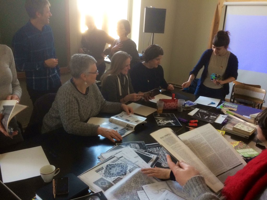Le_LABA's tweet photo. [JOUR 1] Début de la formation #MigratoryMusics soutenu par @ErasmusplusFR avec l’atelier graphique de Lucile Gaultier artiste intervenant en classe de primo-arrivants à Marseille https://t.co/sJIQptzDhP