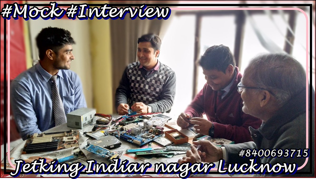 JetkingLucknow2's tweet photo. #Mock_Interview तैयारी #जीत की :) conducted at
#jetking #lucknow #indiranagar :)
#नौकरी करने की की अब #आप की बारी
https://t.co/qpzu19pxKU
#career #placement #industry #connect #job #jetking #indiranagar #lucknow #internship #8400693715 https://t.co/4ciDaodeFP