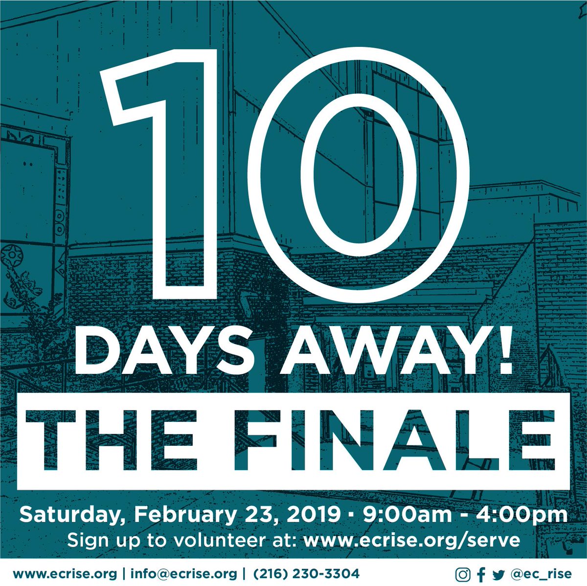 ec_rise's tweet photo. WE ARE 10 DAYS AWAY FROM THE FINALE! Join us as we pull up the last of the MLK Civic Center gym flooring! #ecrise https://t.co/3a9ESvNRFY