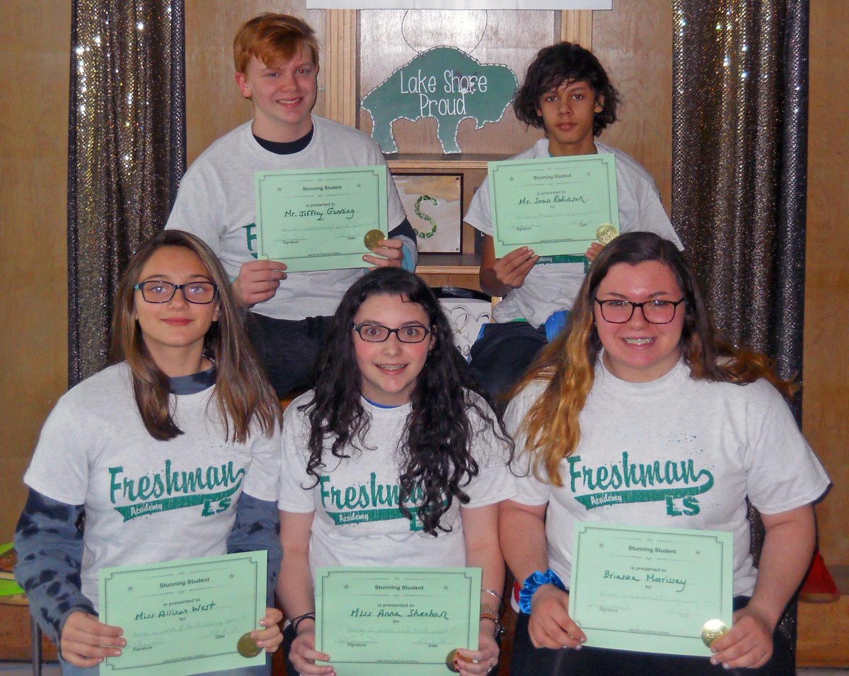 LakeShoreCSD's tweet photo. Check out the #LakeShoreCSD Freshman Academy Stunning Students for February! Great job, students! You are making your school and community proud! https://t.co/ZEStxQmeUr https://t.co/CYlfbp0ZgX