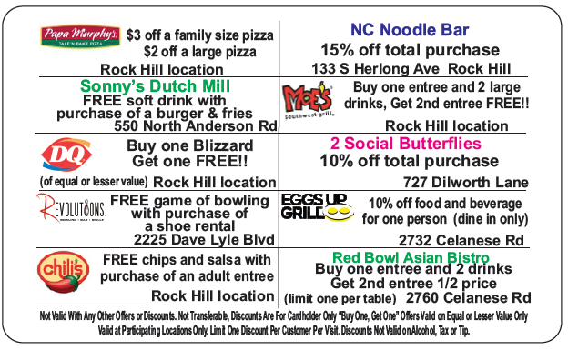 RHHSChorus's tweet image. We are currently selling discount cards for $10. These offers can be used daily until 2/15/2020! See a chorus student or email jhall@rhmail.org to get a card.