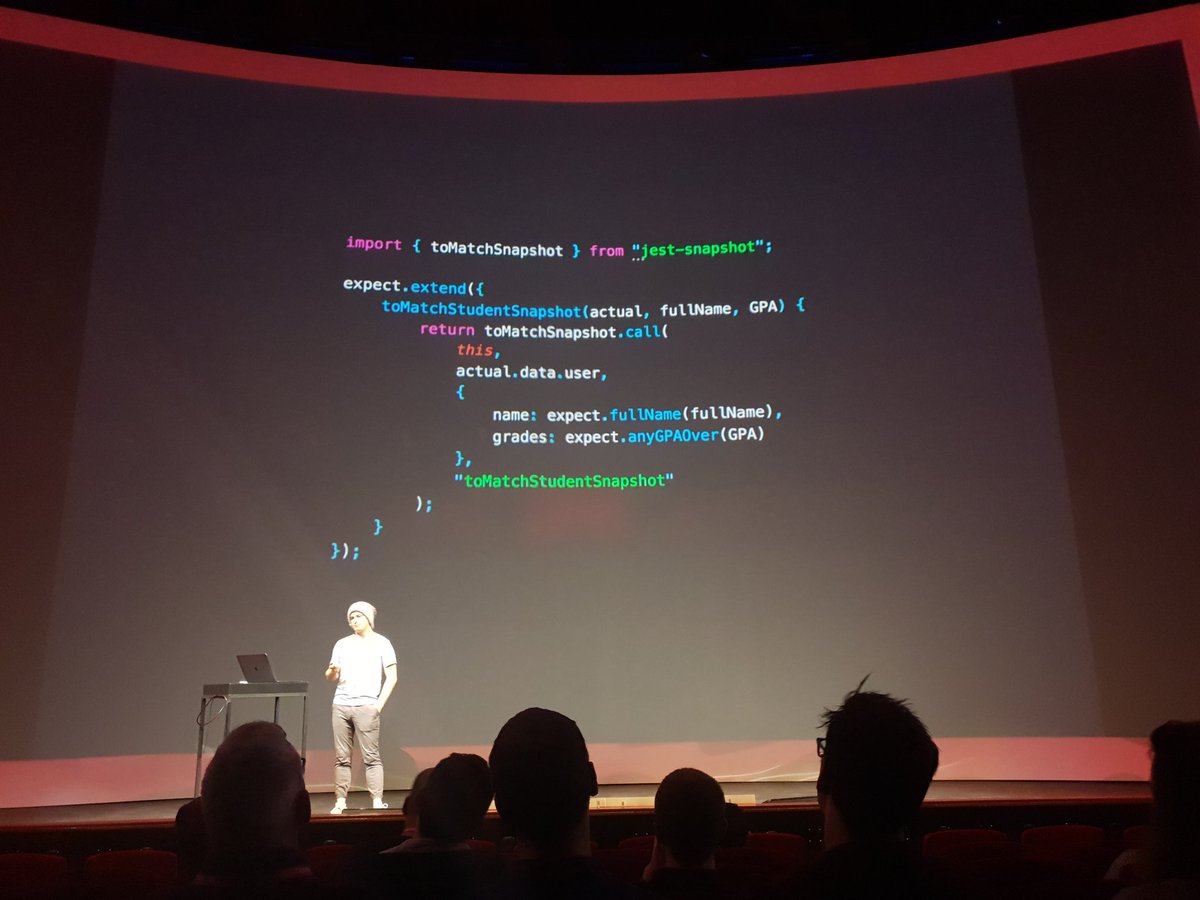 thomasfindlay94's tweet image. Jest is getting some interesting stuff.
#frontendloveconference #FrontendDeveloperLove #vueamsterdam #jest #javascript