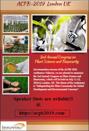 acpb2019london's tweet image. #ACPB2019 #PlantScience2019 #PlantScienceConference #PlantScienceCongress @InnovincConf inviting you all to  discuss the current trends and #Innovations in #Plantscience 
Submit your #Abstract now at:acpb2019.com/abstractsubmis…
For conference details, PS:acpb2019.com