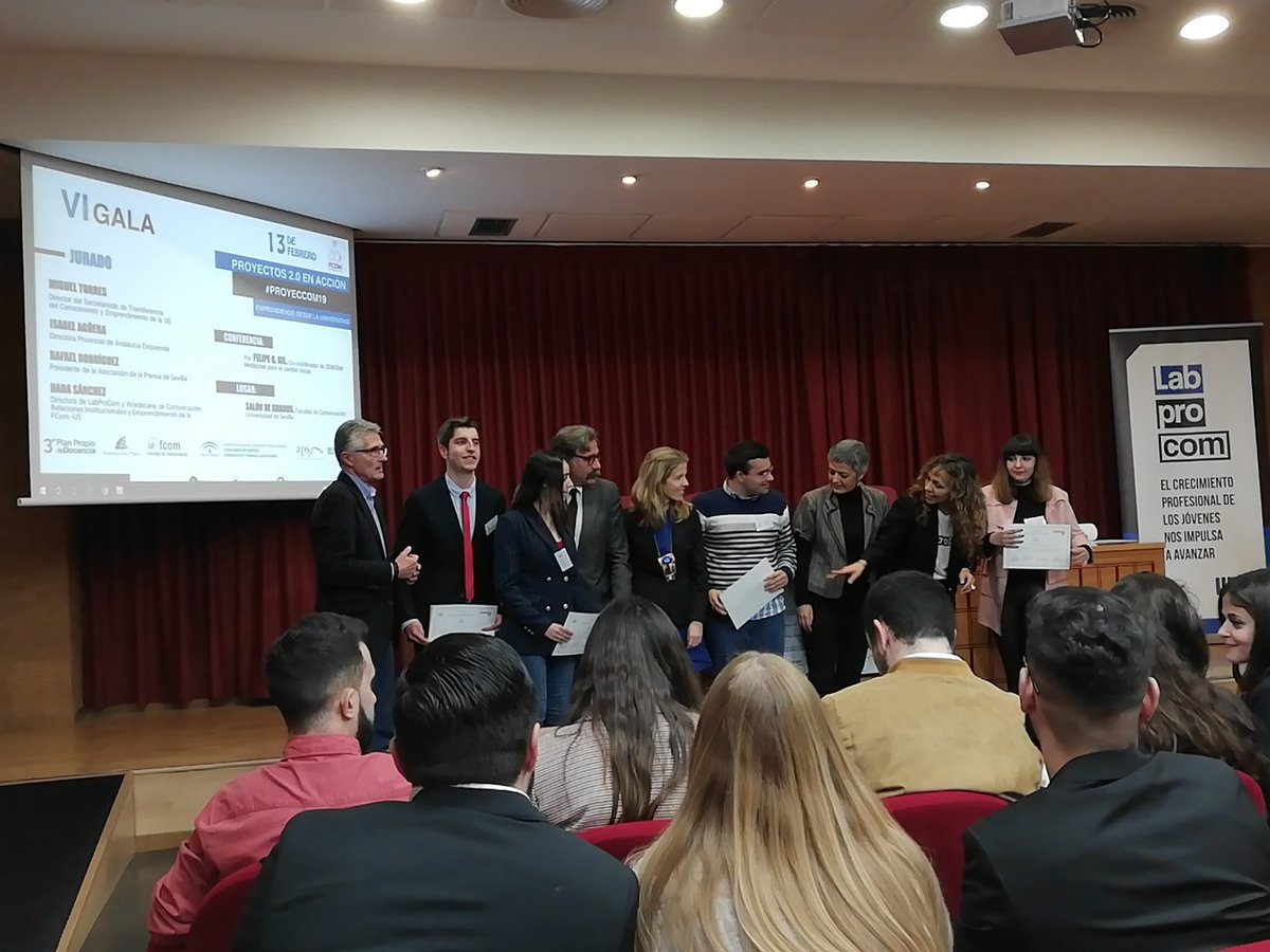 LabProCom's tweet photo. 🥈 La plata, tras ser elegido segundo por el Jurado, se la lleva el proyecto de @proximaparada20. ¡FELICIDADES, grupo! 💥 https://t.co/x4I7oKHwE6