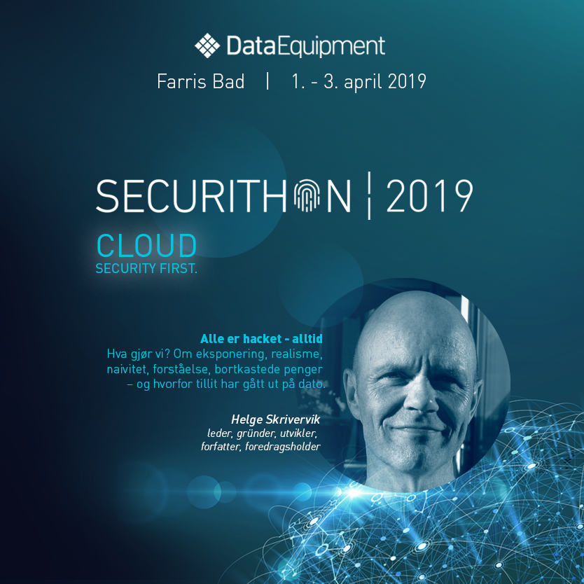 DataEquipment's tweet photo. Årets Securithon har «Cloud. Security First», som hovedtema og har fokus på blant annet CSA og CIS. https://t.co/CctvC4SJtl https://t.co/nBhJxC5BCE