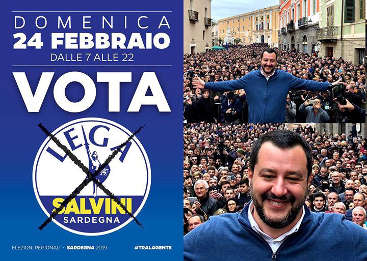 matteosalvinimi's tweet image. Domenica e lunedì sarò tutto il giorno in Sardegna!
Tornerò poi giovedì e venerdì della settimana prossima. C'è tanta voglia di ARIA NUOVA e di congedare definitivamente PD e sinistra dal governo della regione! 
Mi date una mano a diffondere? #24febbraiovotoLega