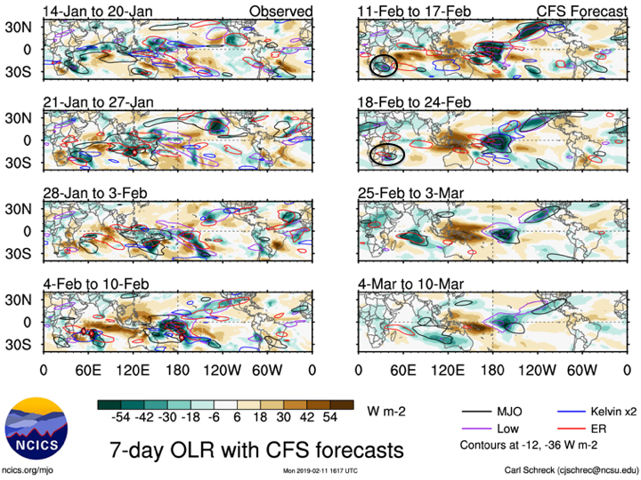jnmet's tweet photo. #Gelena continues to weaken over the open waters of the southern IO. A fairly robust equatorial Rossby Wave and warm water may lead to tropical development over the #Mozambique Channel next week. https://t.co/O9nC9DSkGl