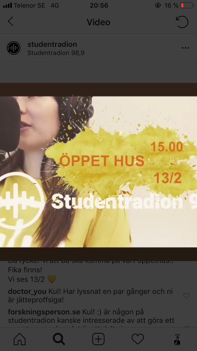 ÖPPET HUS IDAG FRÅN KL 15!
Fika finns!💛