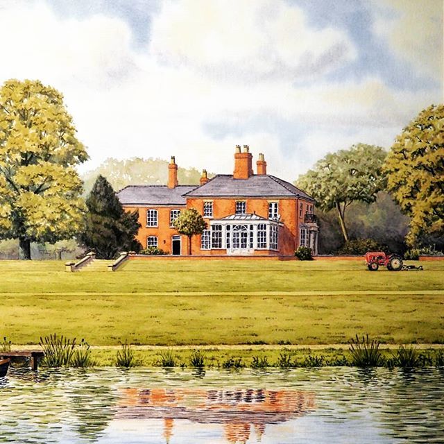 A recent commission painting of a clients house and his prized Porsche tractor. If you'd like to have your own unique painting check out: bit.ly/2mhVyAK (link in bio) for more details

#porsche #tractor #classicvehicle #classictractor #vintagetractor #house #landscape …