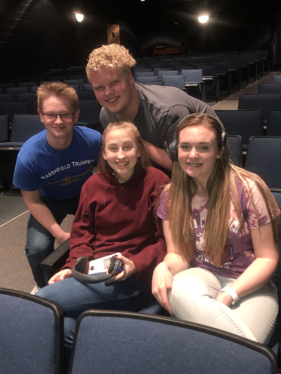 HprideMHS's tweet photo. A few crew members for “Radium Girls” take a second to pose. In the show, their job is to go unnoticed. In rehearsals, we know who is awesome!!  

Feb 21, 22&amp;23 @ 7:00pm
Reservations 417-859-2165 ext 1728 https://t.co/mePt7zjjDJ