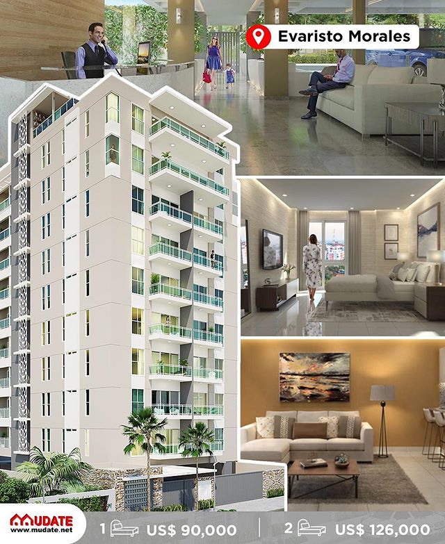 Excelente proyecto ubicado en una zona estratégica de Evaristo Morales, a solo unas cuadras de la Av. Winston Churchill, torre de apartamentos de 1, 2 habitaciones.

_______________
DETALLES
_______________
🏢 Sector: Evaristo Morales
💰 Venta: 
1 Hab: US$90,000
2 Hab: US$ 215,