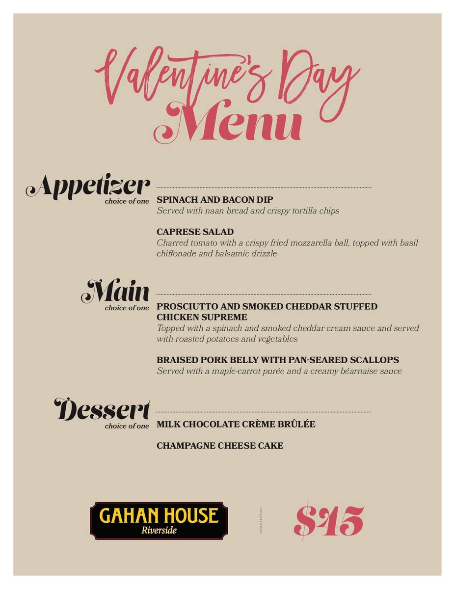Do you have your Valentine's Day plans all set?

Reserve a spot with us! 506-454-1929