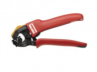 Heilind's tweet image. New from @MolexConnectors a hand crimp tool for wire ferrules features side and front entry. This tool is similar in function to their 200218-0600 and 200218-0700 models, but the #crimp head can be rotated allowing the user to crimp in tight spots ow.ly/9s1B30n1oVV