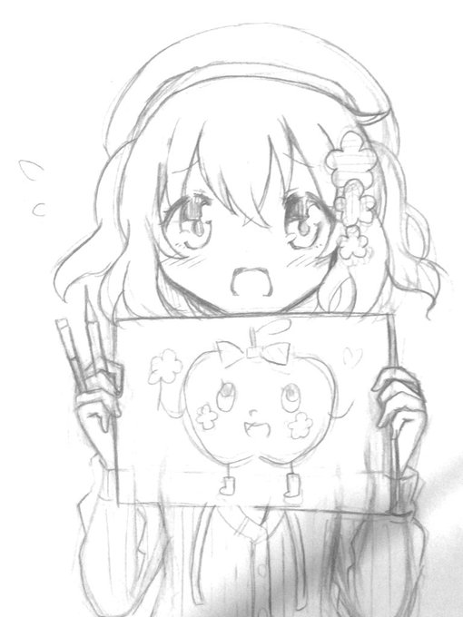 ちゃんももです
 #このタグを見た人はラフ画とその完成絵を見せる 