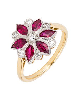 VictorianRingCo's tweet image. A wonderful guide to coloured gemstone engagement rings from @youyourwedding featuring our Vintage Marquise Ruby and Diamond Flower Ring. Read more here &amp;gt; bit.ly/2SM3tFJ #rubyengagementring #colouredgemstonering