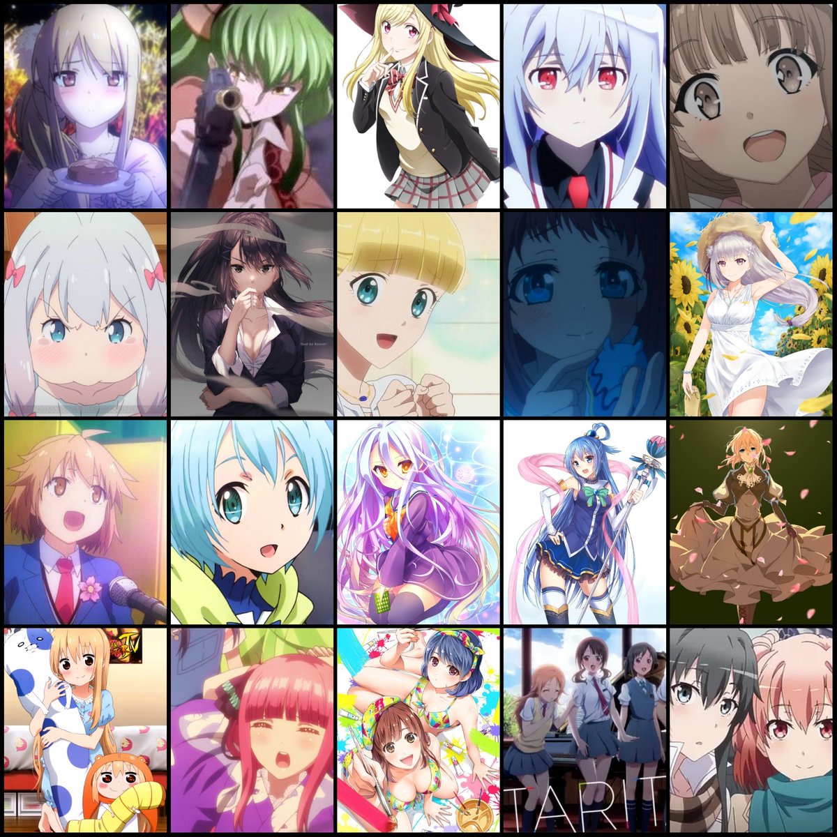 Yato アニメ垢 Twitter પર 個人的な好きな女の子キャラ どのアニメもおもしろい みんななんのアニメのキャラか わかるかな アニメ好きと繋がりたい アニメ好きな人いいね 好きなキャラいたらrt いいね Rtしたアニメ垢フォローする