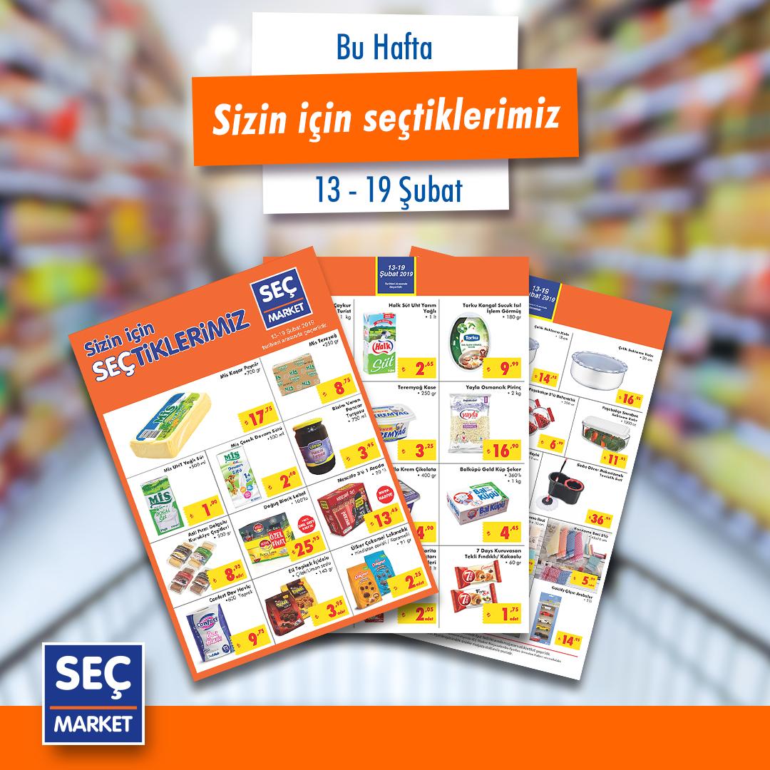 Seç Market’te, 13-19 Şubat tarihleri arasında çok özel fırsatlar sizleri bekliyor.