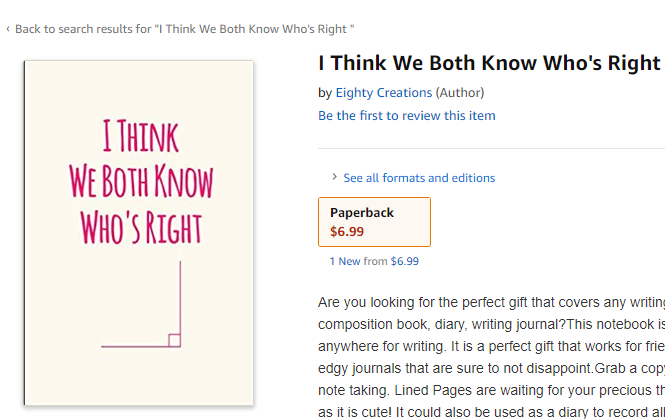#Geometry #Notebook #RightAngle #Angles 🎁
I Think We Both Know Who's Right Geometry Notebook #Journal 📚
🛒 #Maths #mathematics #math  #welcomew10  #thingsweshouldtalkabout
 #mono #freeform #arduino #improveyourlifein4words #shesright
 #Amazon 👉 amzn.to/2N4M3Pp