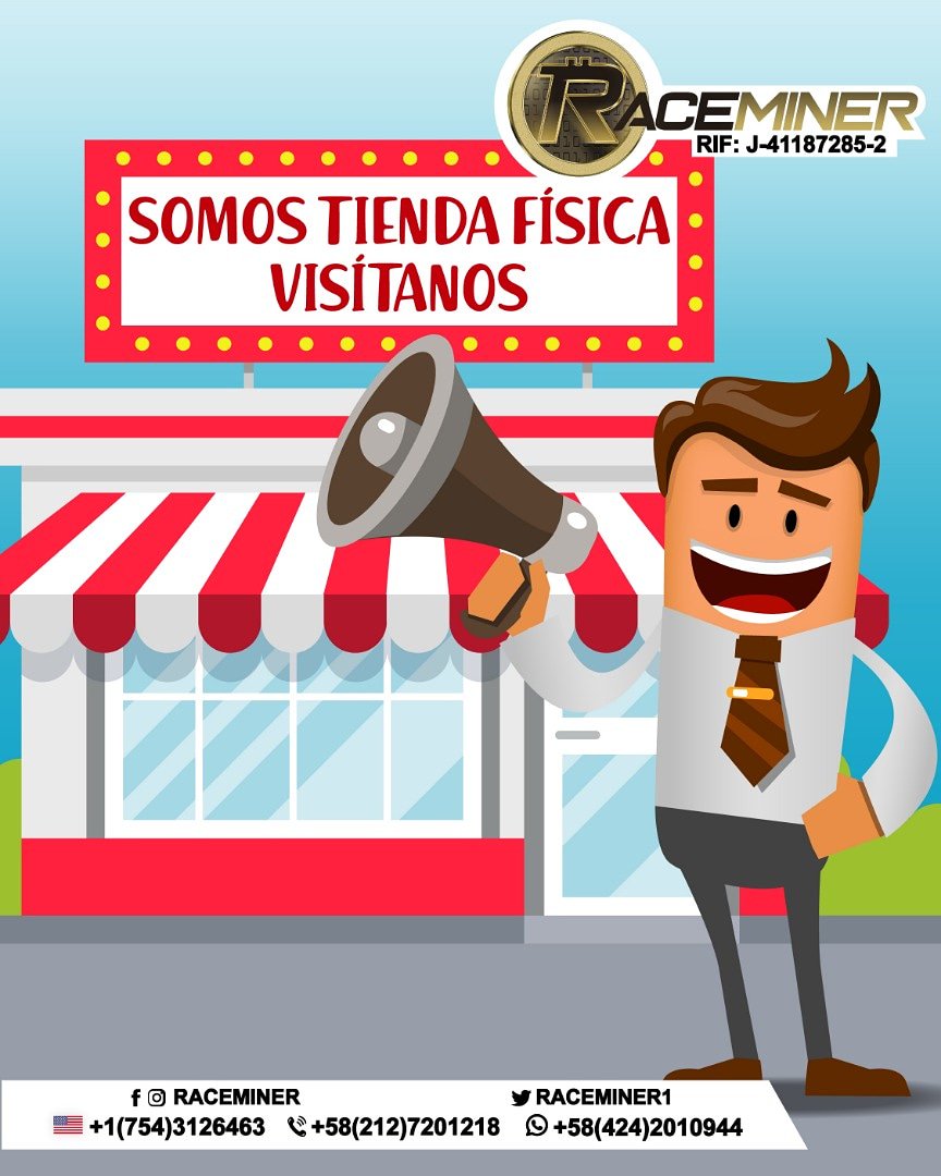 Raceminer1's tweet photo. ¿Quieres Asesoría Post Venta Gratuita?👩👨
¡VISÍTANOS! 🔥👍¡Y enterate directamente de todas nuestras promos!💰✔

Contáctanos:

_ ☎️+58(212)7201218
_📲+58(424)2010944
_ 🇺🇸+17543126463
📩ventas@raceminer.com

https://t.co/CjQ3v89MT6 https://t.co/0StxC3Qbjf
