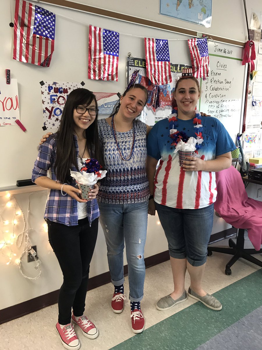 MrsHendersonHB's tweet photo. A6: In my classroom I use certain terminology (codes) such as I call hw “practice.” I encourage students to dress up (garb) like on Election Day for #HBCivics. All this helps build a #tribe #whendecisions https://t.co/noo1DBP12a